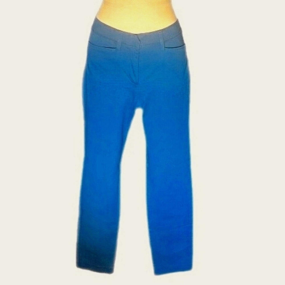 Lands’ End Skinny Mid Rise Stretch Pant in Baltic Teal